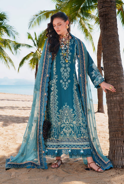 AJR Couture | Evara Luxury Lawn | Maela - Luxury Dress - available at Maria Faisal in UK and USA.