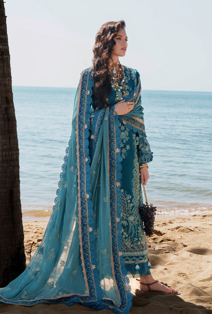 AJR Couture | Evara Luxury Lawn | Maela - Luxury Dress - available at Maria Faisal in UK and USA.