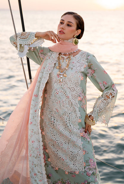 AJR Couture | Evara Luxury Lawn | Fyna - Luxury Dress - available at Maria Faisal in UK and USA.