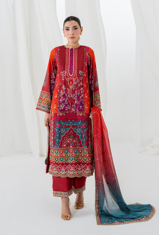 AJR Couture | Luxe Silk 26 | Reve - Luxury Dress - available at Maria Faisal in UK and USA.