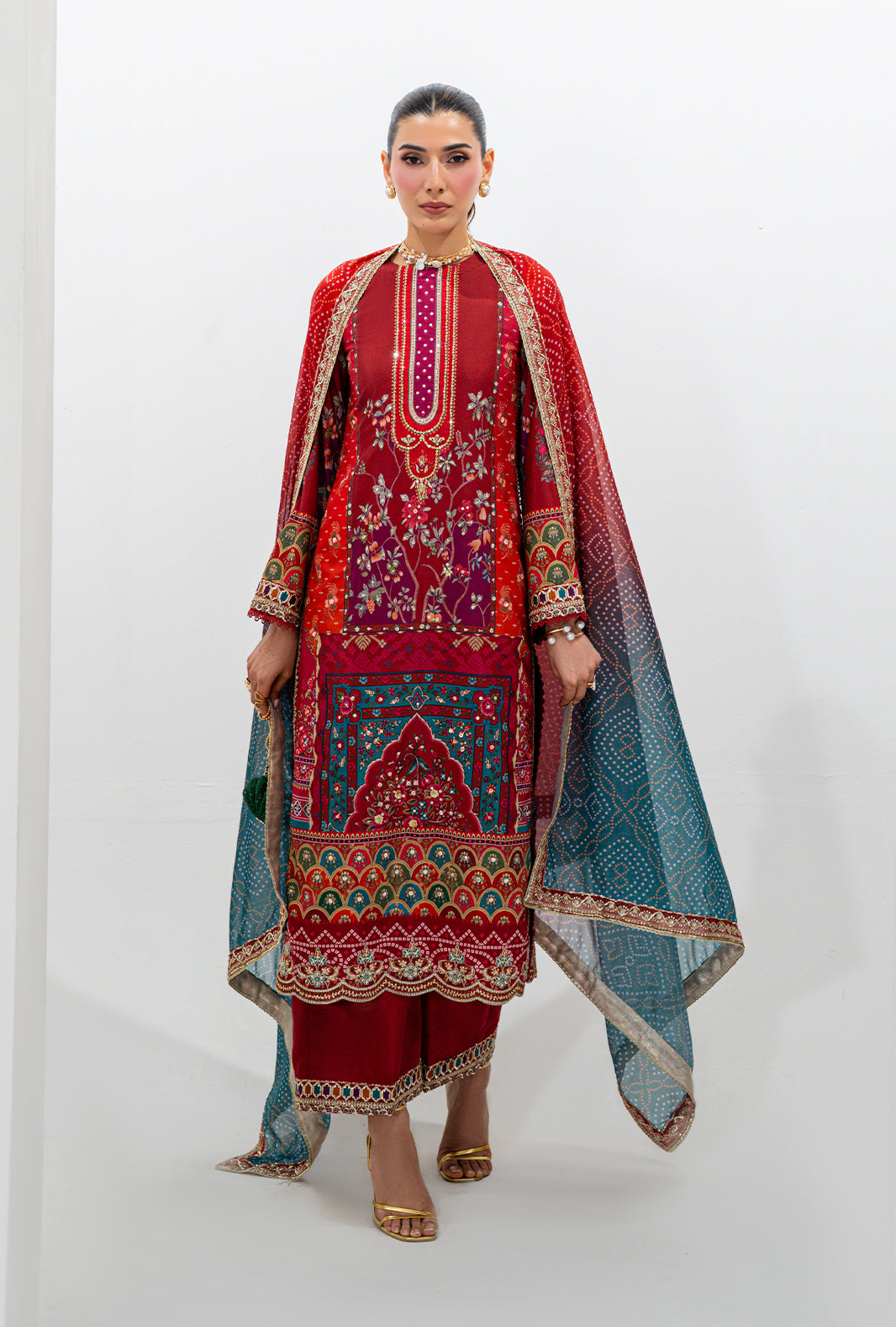 AJR Couture | Luxe Silk 26 | Reve - Luxury Dress - available at Maria Faisal in UK and USA.