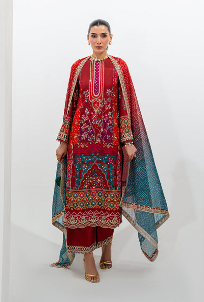 AJR Couture | Luxe Silk 26 | Reve - Luxury Dress - available at Maria Faisal in UK and USA.