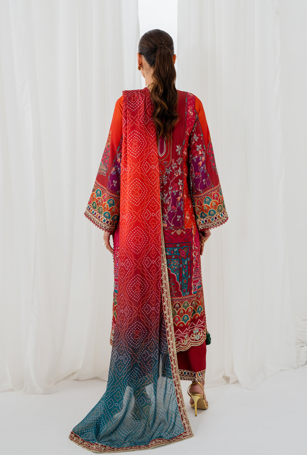 AJR Couture | Luxe Silk 26 | Reve - Luxury Dress - available at Maria Faisal in UK and USA.