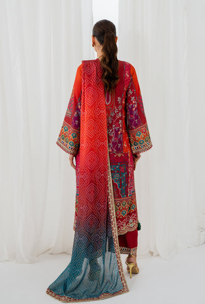 AJR Couture | Luxe Silk 26 | Reve - Luxury Dress - available at Maria Faisal in UK and USA.