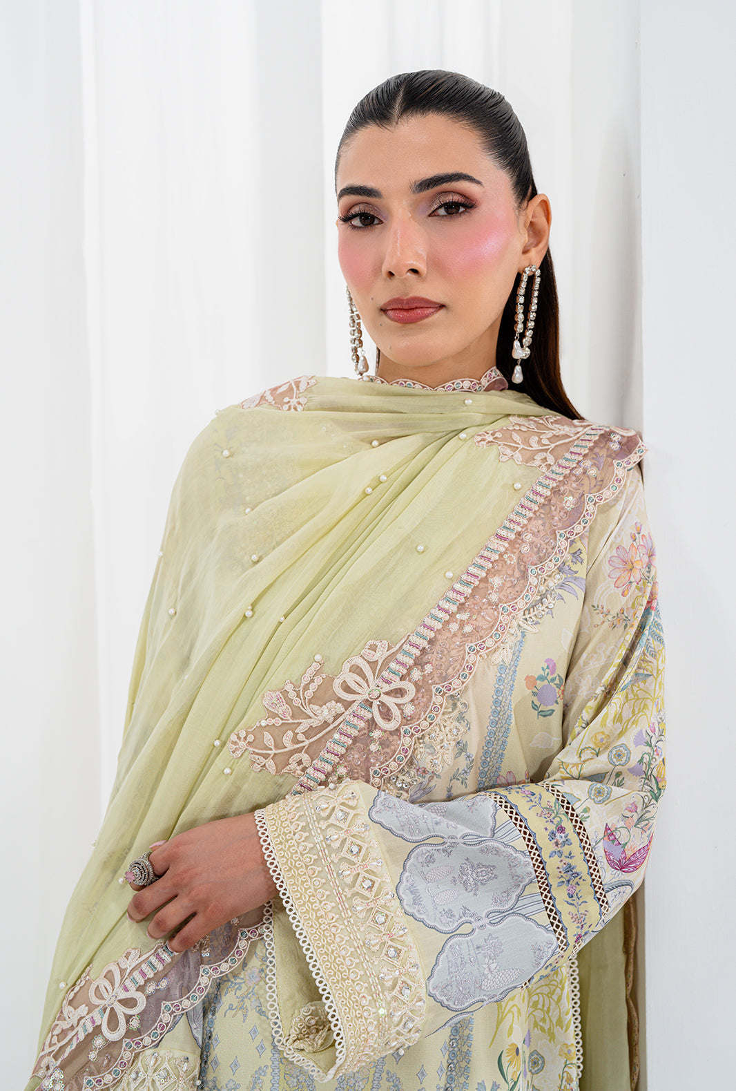 AJR Couture | Luxe Silk 26 | Isra - Luxury Dress - available at Maria Faisal in UK and USA.