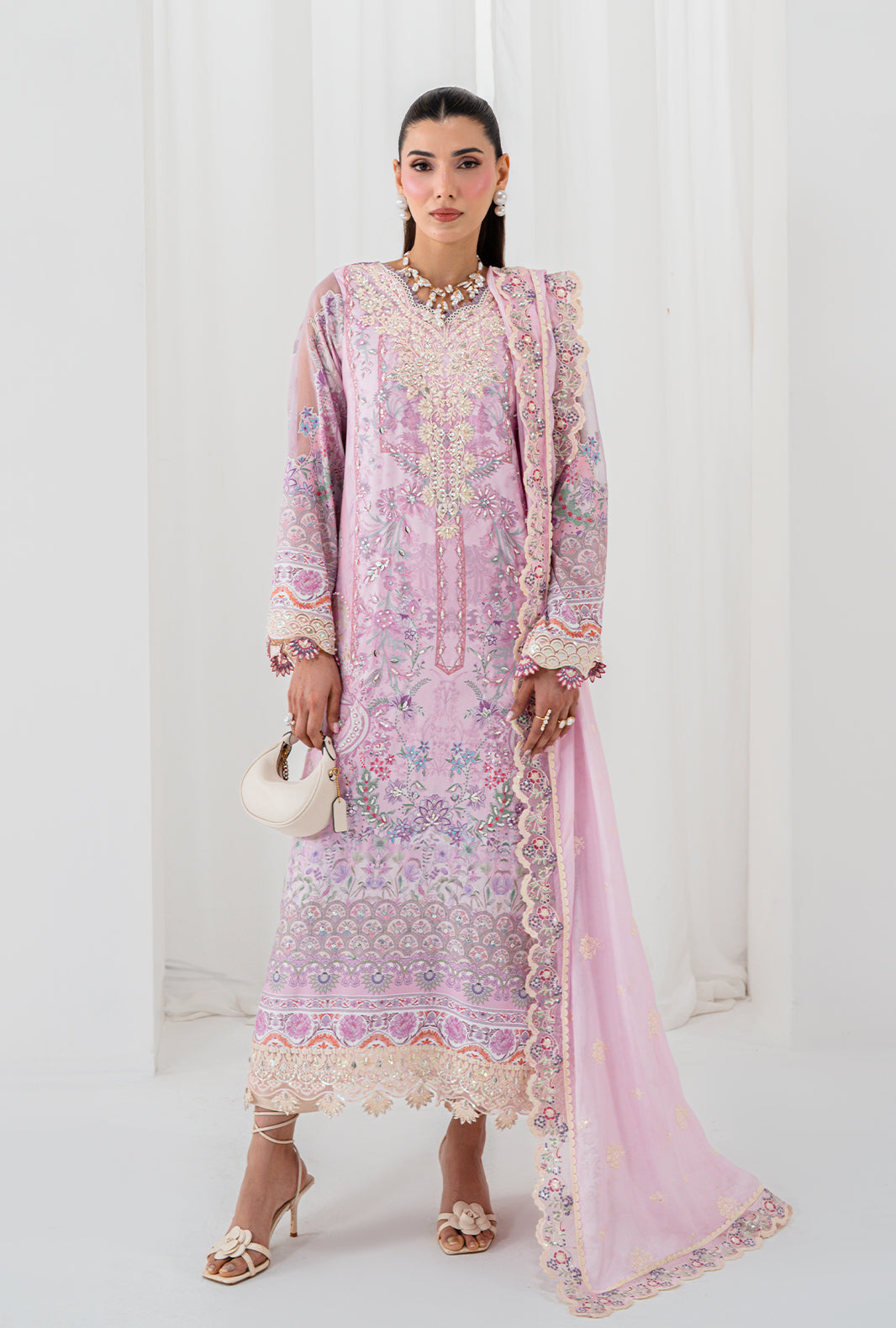 AJR Couture | Luxe Silk 26 | Aela - Luxury Dress - available at Maria Faisal in UK and USA.
