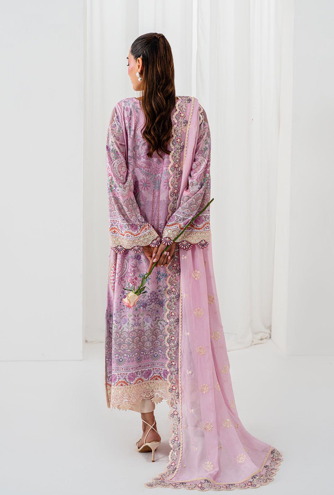AJR Couture | Luxe Silk 26 | Aela - Luxury Dress - available at Maria Faisal in UK and USA.