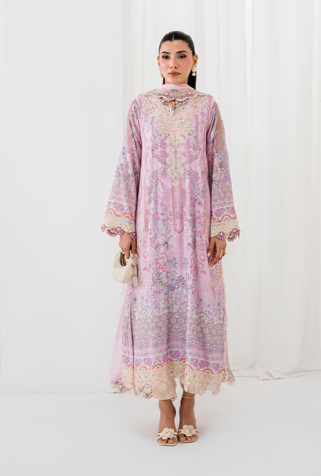 AJR Couture | Luxe Silk 26 | Aela - Luxury Dress - available at Maria Faisal in UK and USA.