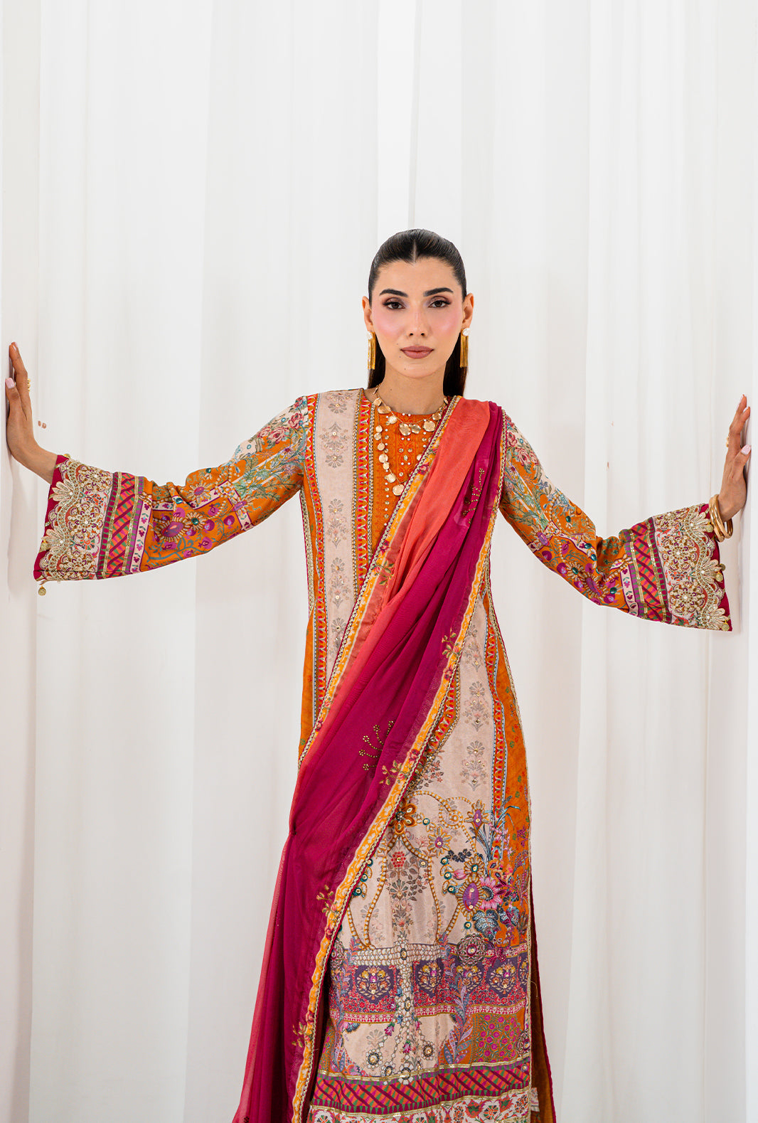 AJR Couture | Luxe Silk 26 | Orla - Luxury Dress - available at Maria Faisal in UK and USA.