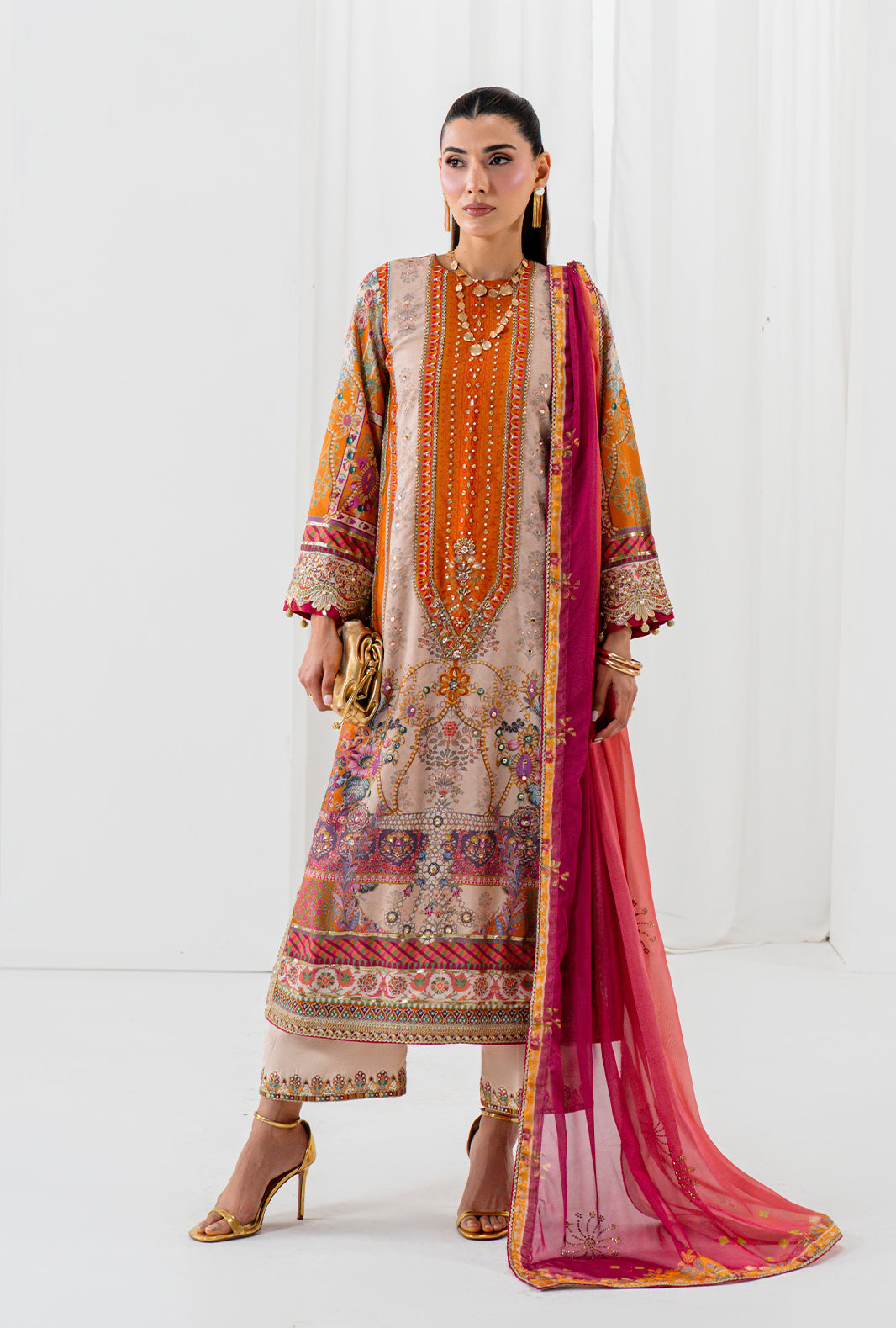 AJR Couture | Luxe Silk 26 | Orla - Luxury Dress - available at Maria Faisal in UK and USA.