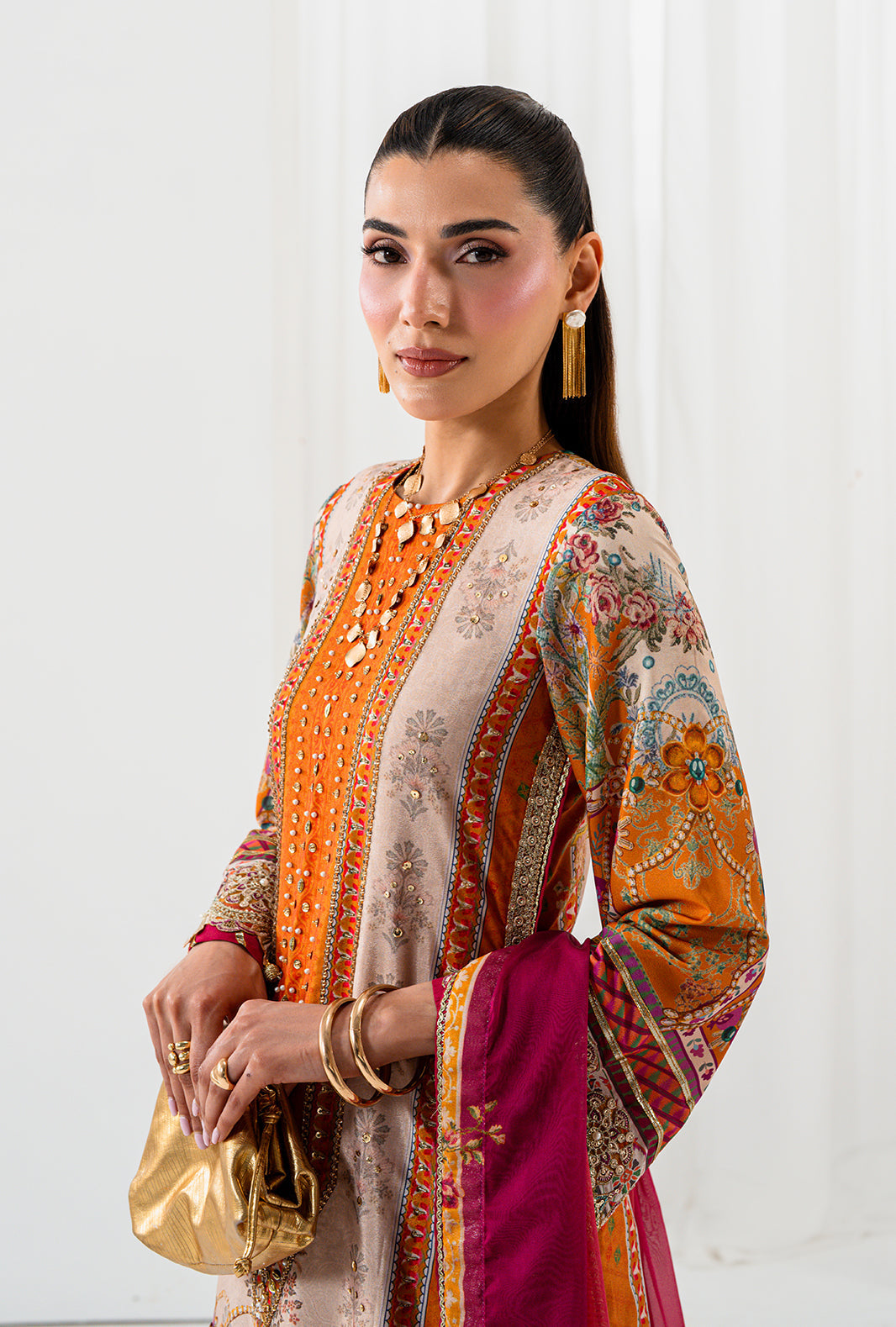 AJR Couture | Luxe Silk 26 | Orla - Luxury Dress - available at Maria Faisal in UK and USA.