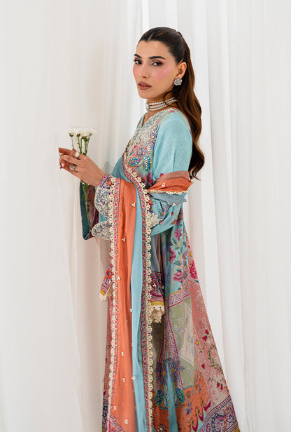AJR Couture | Luxe Silk 26 | Lyra - Luxury Dress - available at Maria Faisal in UK and USA.