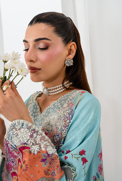 AJR Couture | Luxe Silk 26 | Lyra - Luxury Dress - available at Maria Faisal in UK and USA.