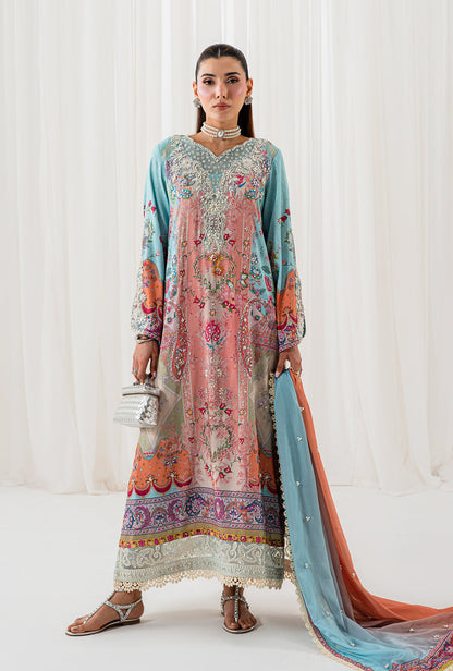 AJR Couture | Luxe Silk 26 | Lyra - Luxury Dress - available at Maria Faisal in UK and USA.