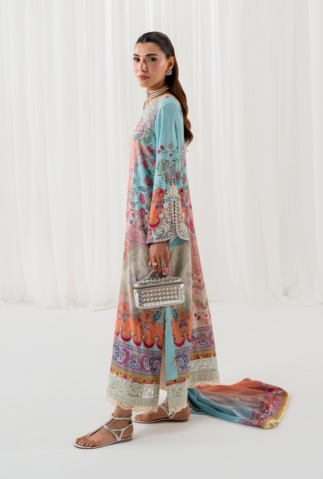 AJR Couture | Luxe Silk 26 | Lyra - Luxury Dress - available at Maria Faisal in UK and USA.