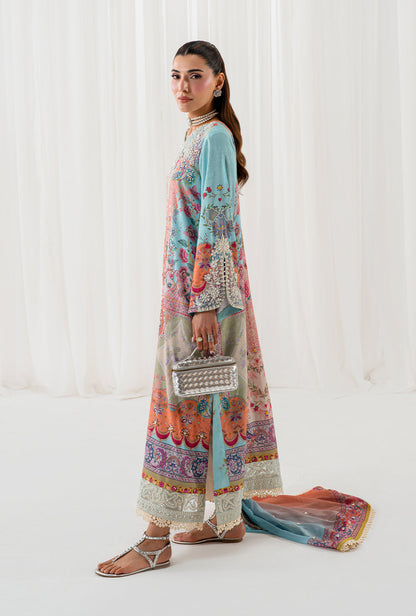 AJR Couture | Luxe Silk 26 | Lyra - Luxury Dress - available at Maria Faisal in UK and USA.