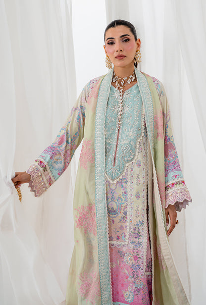 AJR Couture | Luxe Silk 26 | Zarish - Luxury Dress - available at Maria Faisal in UK and USA.