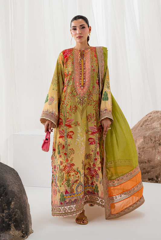 AJR Couture | Luxe Silk 26 | Nyra - Luxury Dress - available at Maria Faisal in UK and USA.