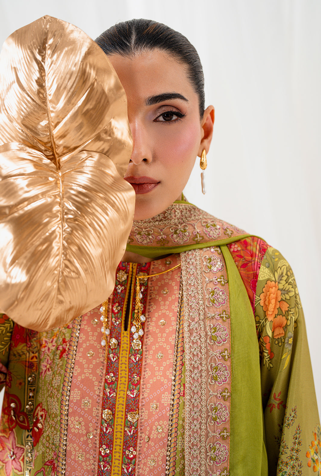 AJR Couture | Luxe Silk 26 | Nyra - Luxury Dress - available at Maria Faisal in UK and USA.