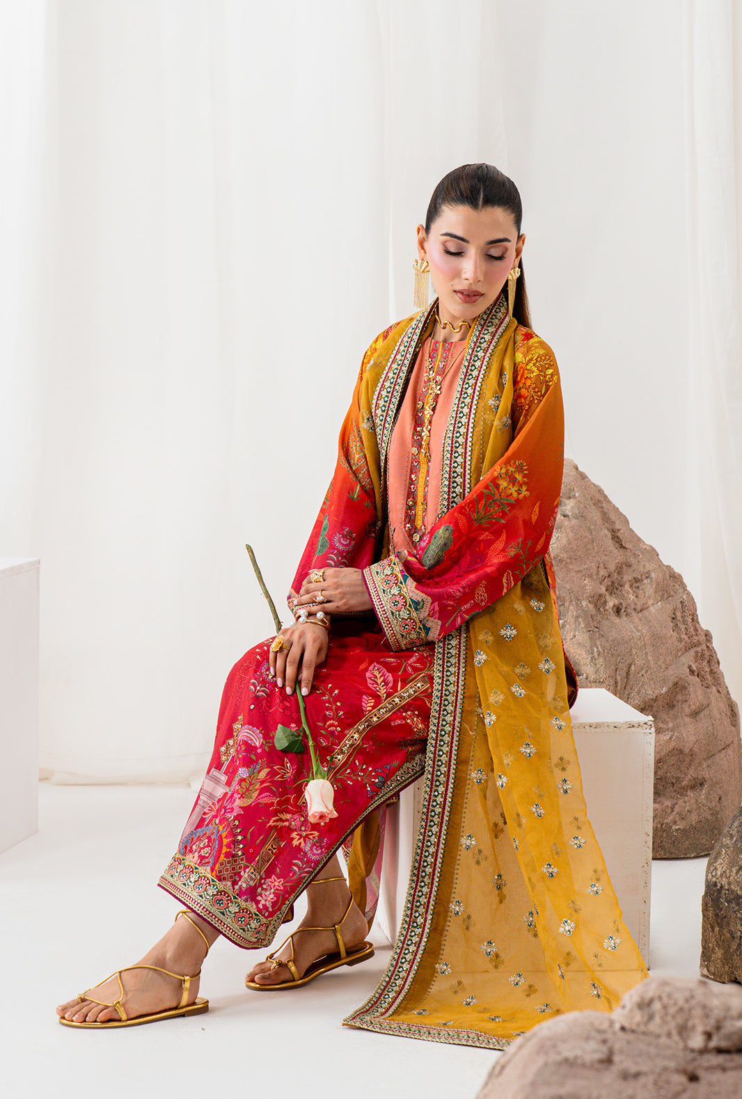 AJR Couture | Luxe Silk 26 | Nova - Luxury Dress - available at Maria Faisal in UK and USA.