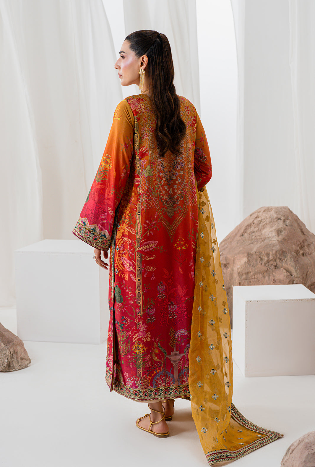 AJR Couture | Luxe Silk 26 | Nova - Luxury Dress - available at Maria Faisal in UK and USA.
