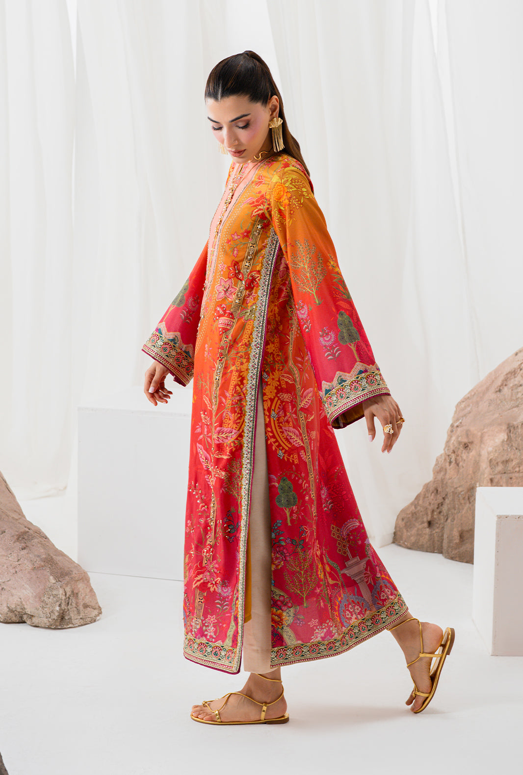 AJR Couture | Luxe Silk 26 | Nova - Luxury Dress - available at Maria Faisal in UK and USA.
