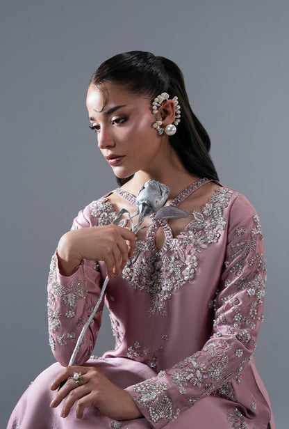 Ajr Couture | Symphony Pret 26 | Dusty Rose - Formal Dress - available at Maria Faisal in UK and USA.