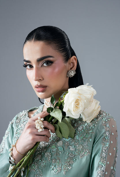 Ajr Couture | Symphony Pret 26 | Marine Muse - Formal Dress - available at Maria Faisal in UK and USA.