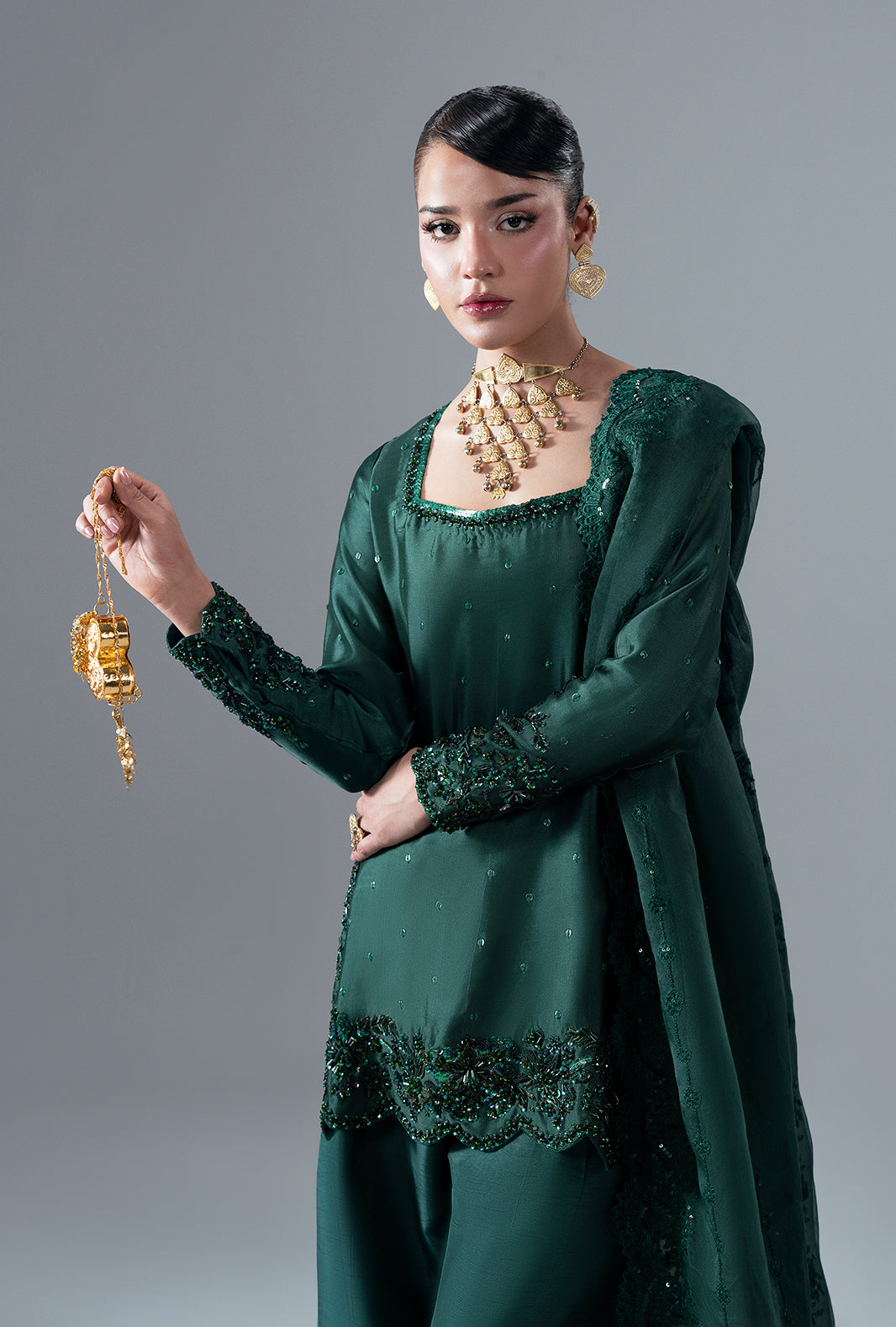 Ajr Couture | Symphony Pret 26 | Esmera - Formal Dress - available at Maria Faisal in UK and USA.