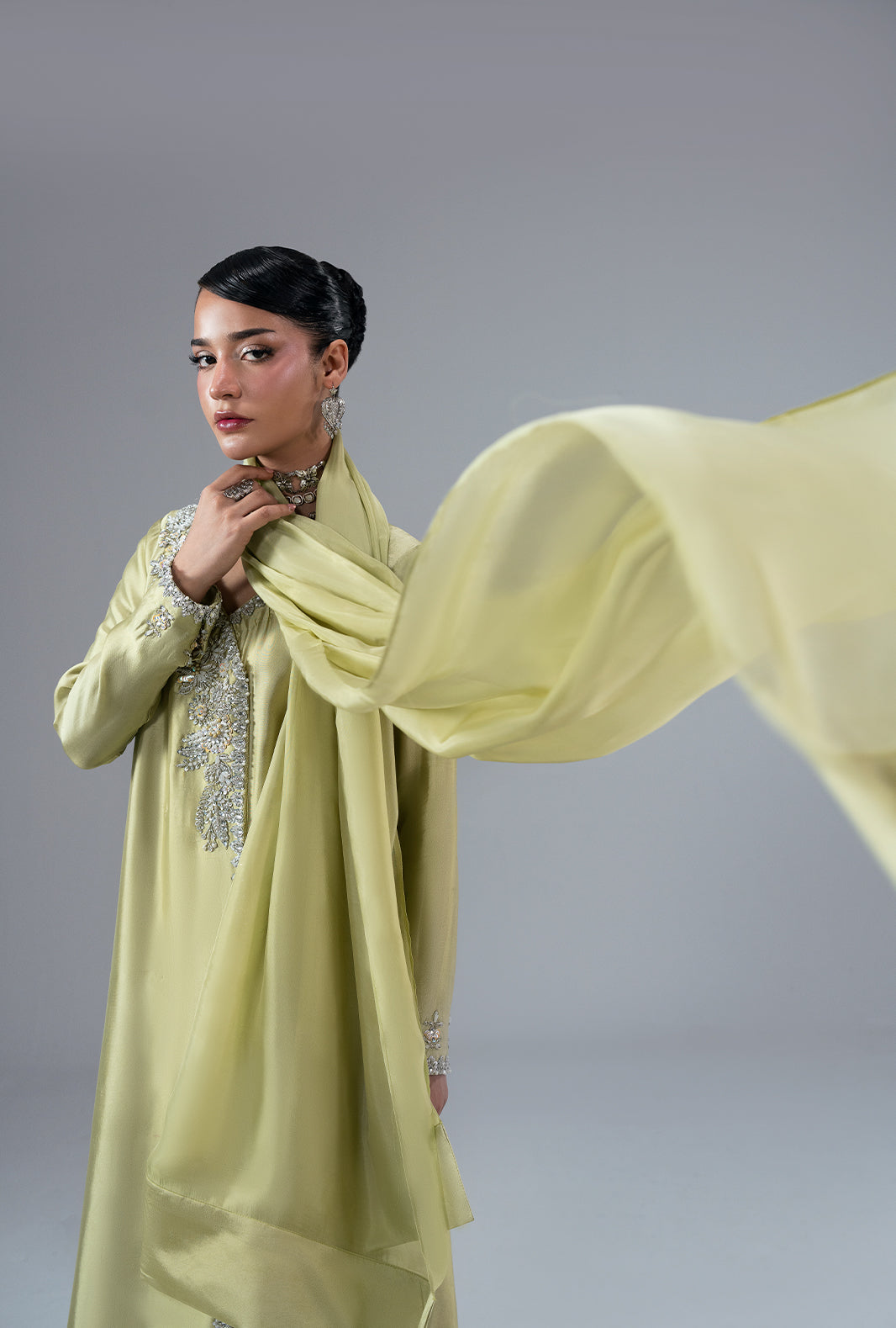 Ajr Couture | Symphony Pret 26 | Gold Dust - Formal Dress - available at Maria Faisal in UK and USA.