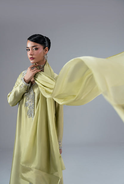 Ajr Couture | Symphony Pret 26 | Gold Dust - Formal Dress - available at Maria Faisal in UK and USA.