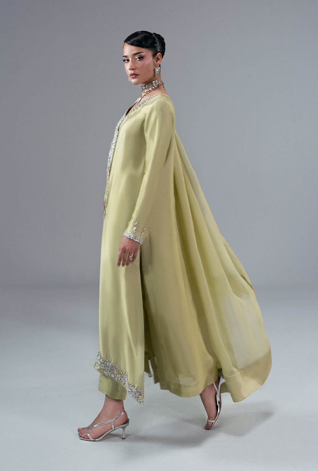 Ajr Couture | Symphony Pret 26 | Gold Dust - Formal Dress - available at Maria Faisal in UK and USA.