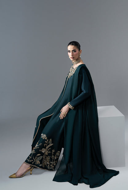 Ajr Couture | Symphony Pret 26 | Jade Mirage - Formal Dress - available at Maria Faisal in UK and USA.