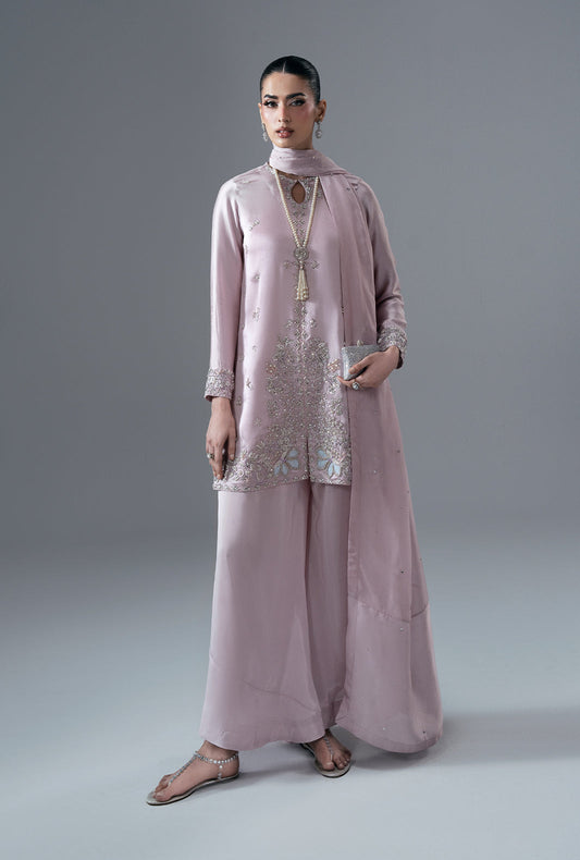 Ajr Couture | Symphony Pret 26 | Rose Quartz - Formal Dress - available at Maria Faisal in UK and USA.