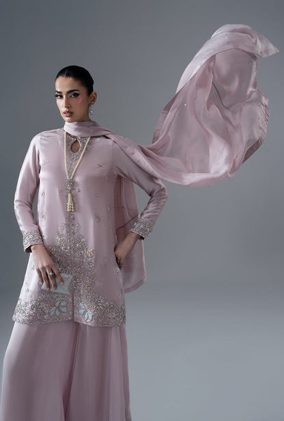 Ajr Couture | Symphony Pret 26 | Rose Quartz - Formal Dress - available at Maria Faisal in UK and USA.