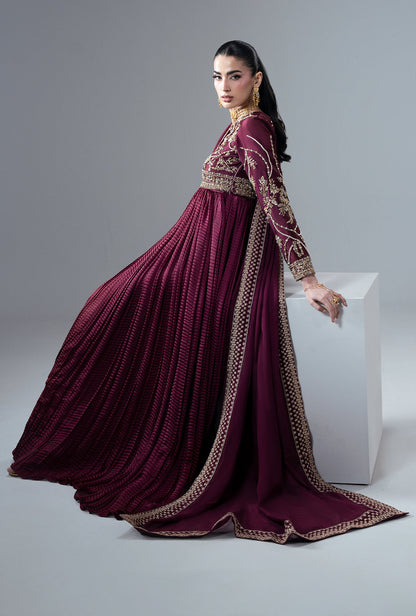 Ajr Couture | Symphony Pret 26 | Carmine - Formal Dress - available at Maria Faisal in UK and USA.