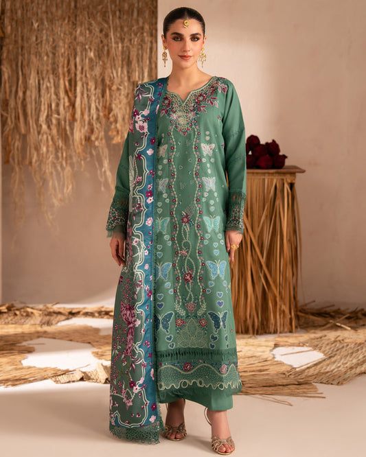 Parishay | Veranda Winters 26 |VR-15 - Luxury Dress - available at Maria Faisal in UK and USA.