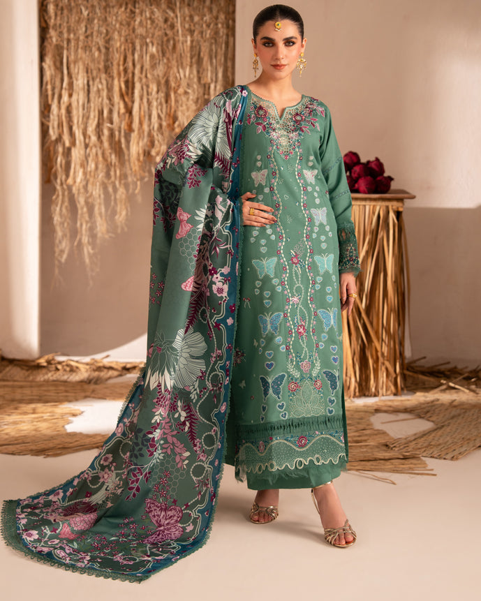 Parishay | Veranda Winters 26 |VR-15 - Luxury Dress - available at Maria Faisal in UK and USA.