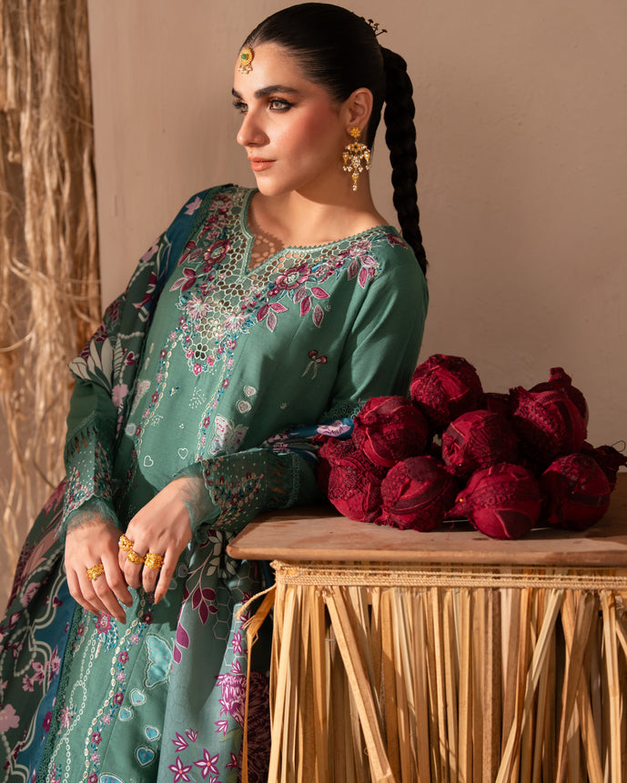 Parishay | Veranda Winters 26 |VR-15 - Luxury Dress - available at Maria Faisal in UK and USA.