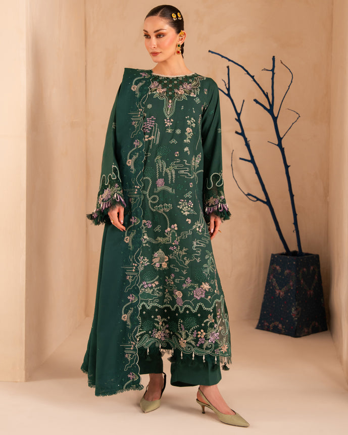 Parishay | Veranda Winters 26 |VR-10 - Luxury Dress - available at Maria Faisal in UK and USA.