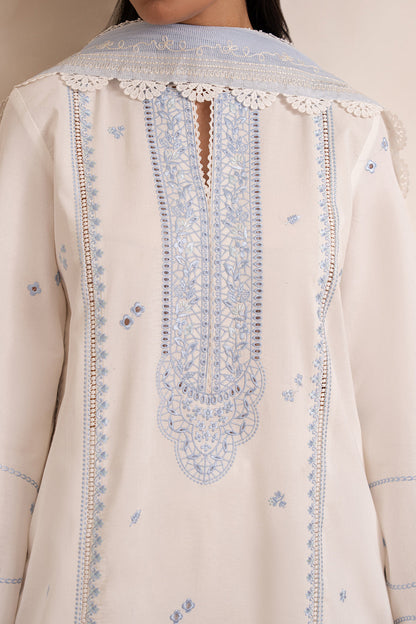 Afrozeh | Muted Muse 26 | Pearl - Luxury Dress - available at Maria Faisal in UK and USA.