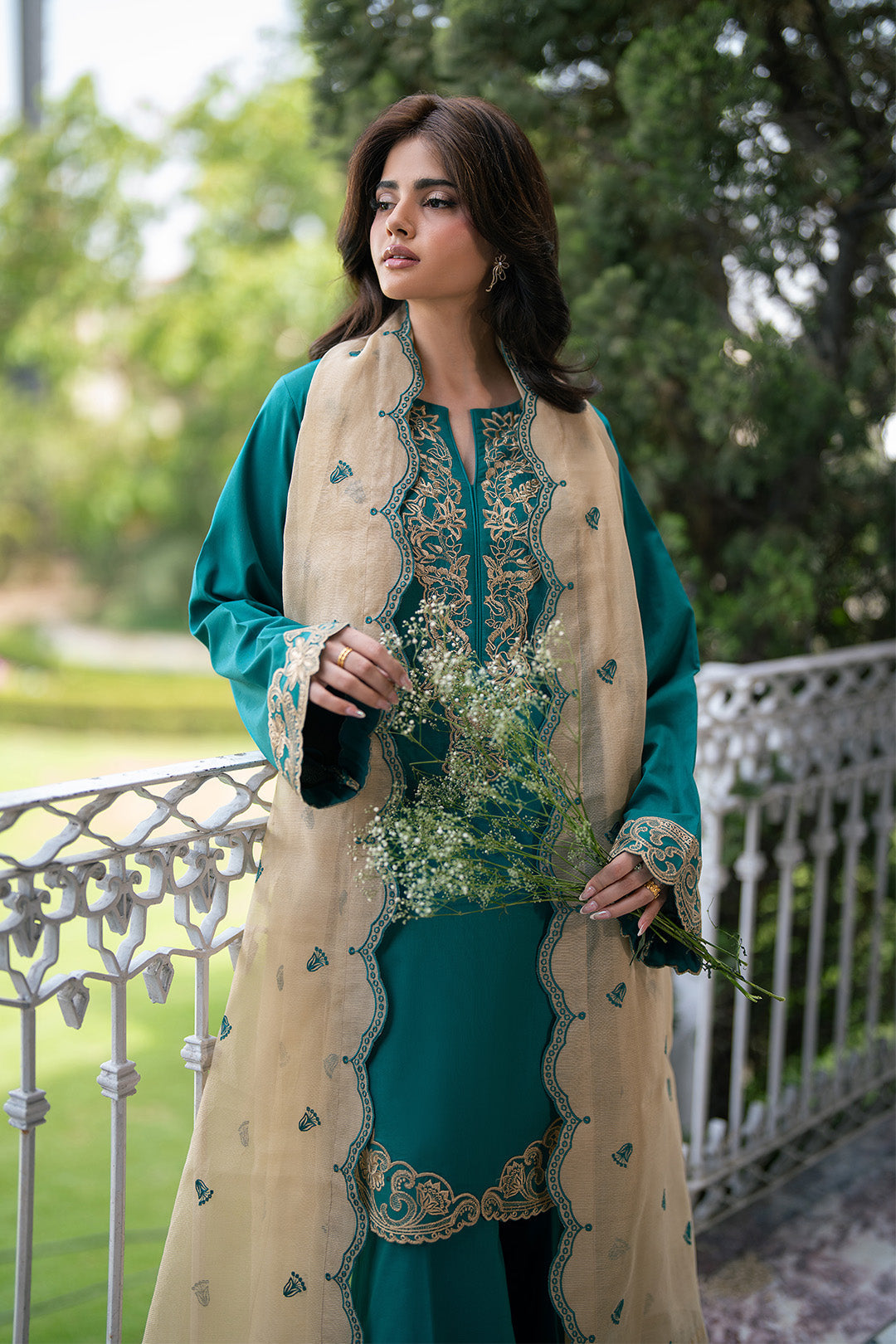 Alizeh | Printed Lawn | AF-EL-7074-Arctic - Casual Dress - available at Maria Faisal in UK and USA.