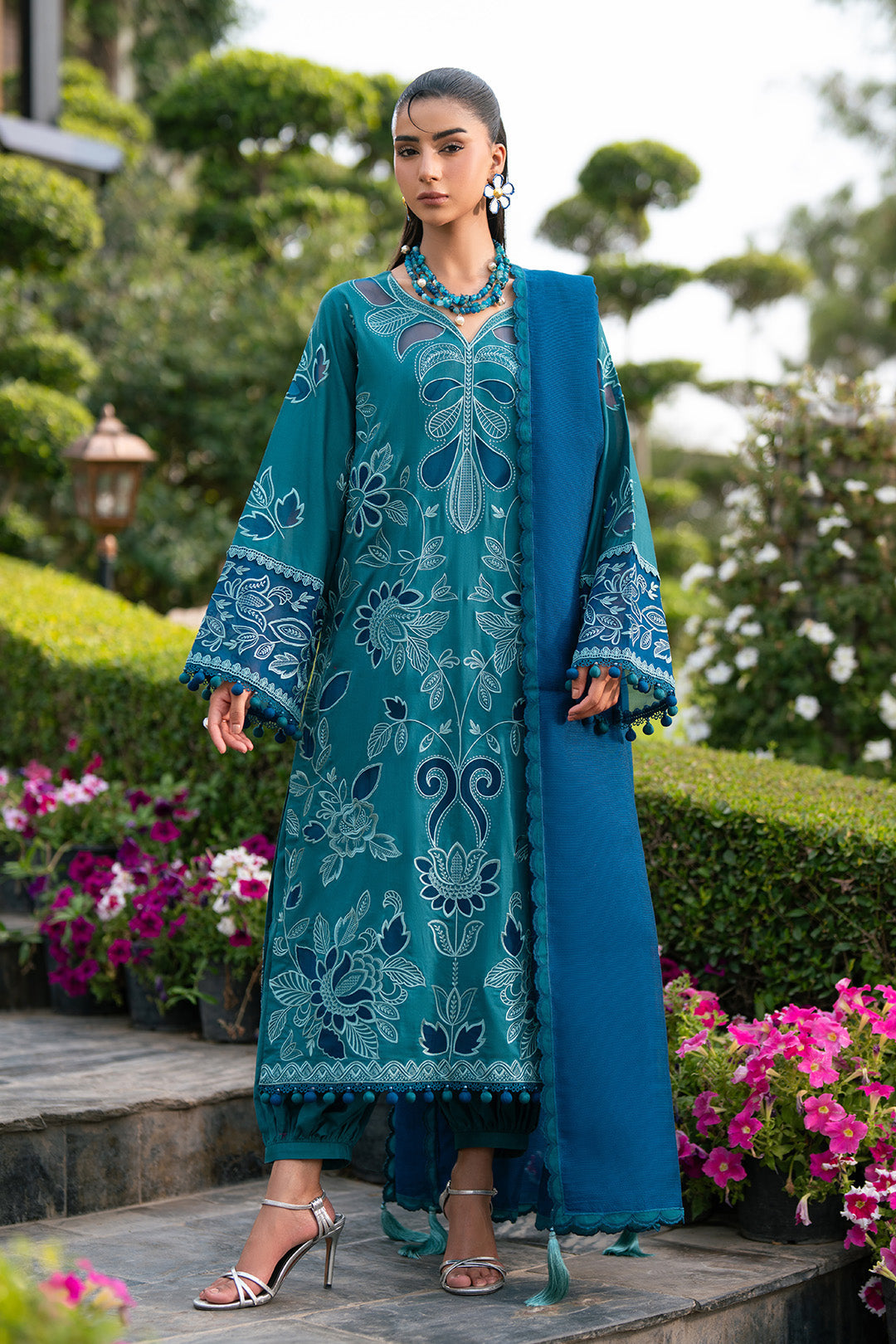 Alizeh | Printed Lawn | AF-EL-7071-Bloom - Casual Dress - available at Maria Faisal in UK and USA.