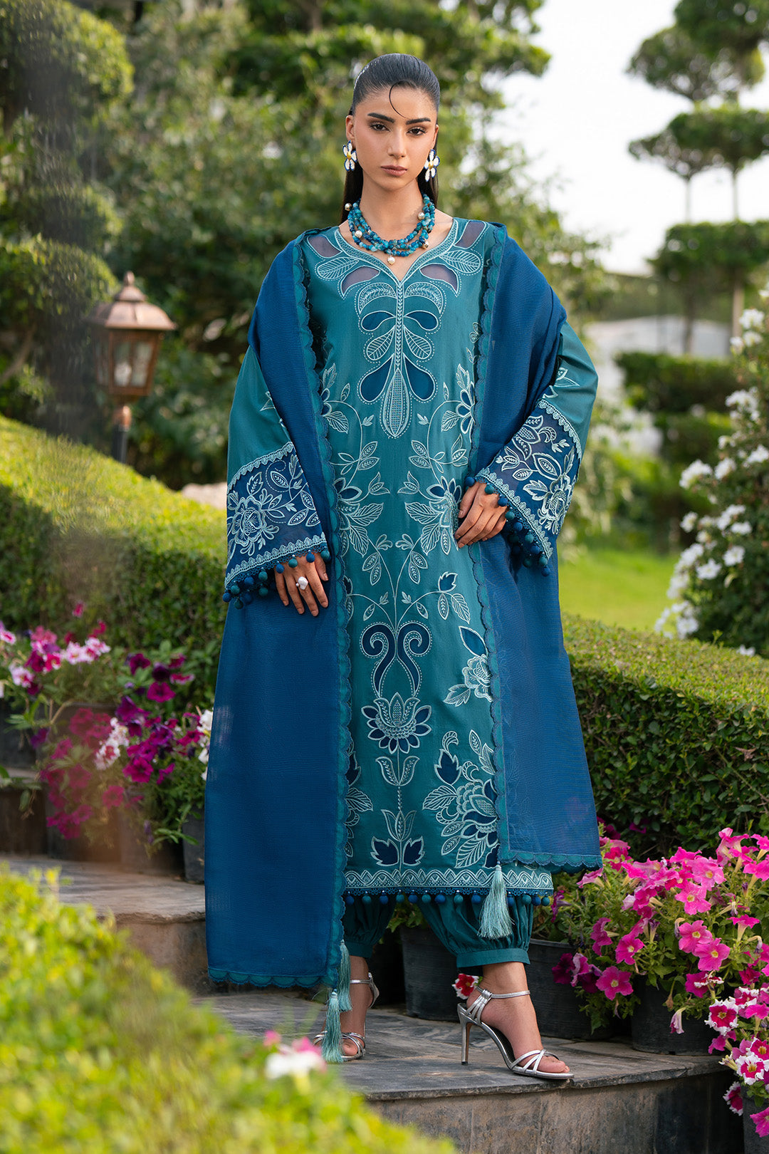 Alizeh | Printed Lawn | AF-EL-7071-Bloom - Casual Dress - available at Maria Faisal in UK and USA.