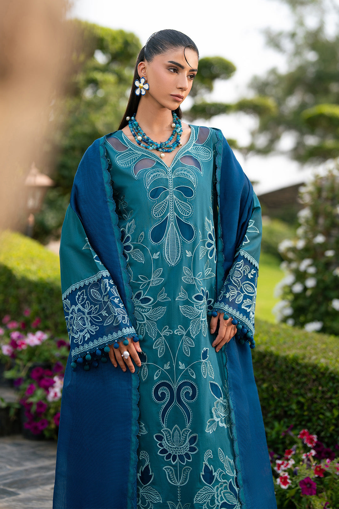 Alizeh | Printed Lawn | AF-EL-7071-Bloom - Casual Dress - available at Maria Faisal in UK and USA.