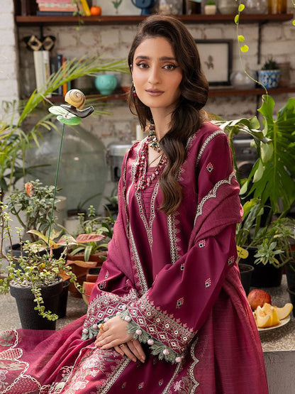 Izel | Meadow Muse Embroidered Lawn 25 | ALOURA by Maria Faisal - Registered Vendor of : Izel - type : Ladies Clothes - 100% original wedding dresses