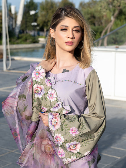 Ain | Venice Vibes | AN-157 - Luxury Dress - available at Maria Faisal in UK and USA.