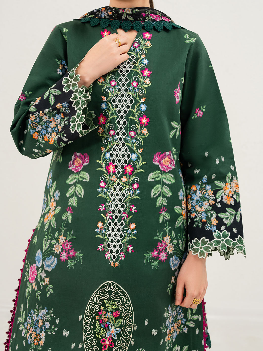 Mahnur | Anaya Lawn | ANA-002 - Luxury Dress - available at Maria Faisal in UK and USA.