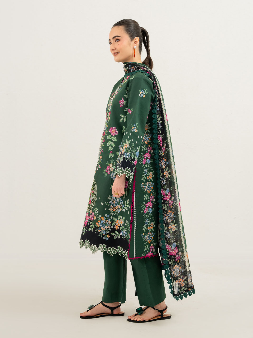 Mahnur | Anaya Lawn | ANA-002 - Luxury Dress - available at Maria Faisal in UK and USA.