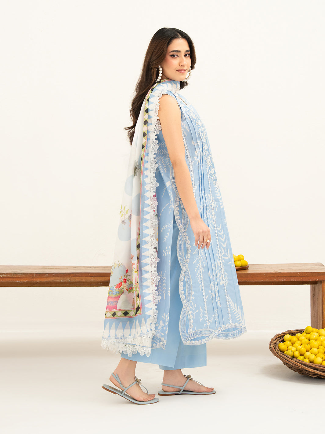 Mahnur | Anaya Lawn | ANA-006 - Luxury Dress - available at Maria Faisal in UK and USA.